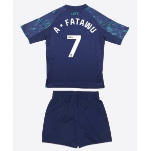 Fotbalové Dres Leicester City Issahaku Fatawu #7 Dětské Venkovní Oblečení 2025-26 Krátký Rukáv (+ trenýrky)